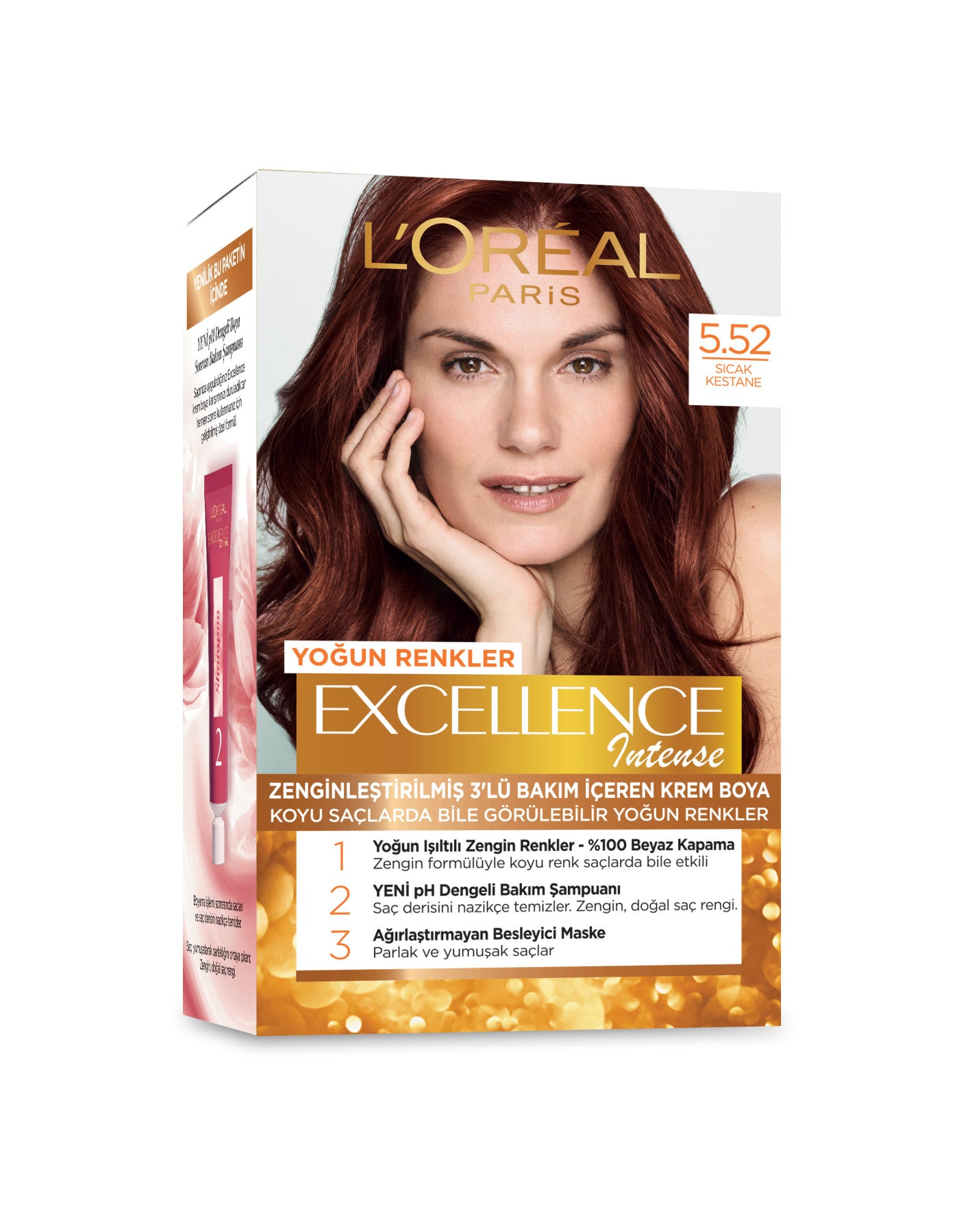 L'Oréal Paris Excellence Intense Saç Boyası - 5.52 Sıcak Kestane