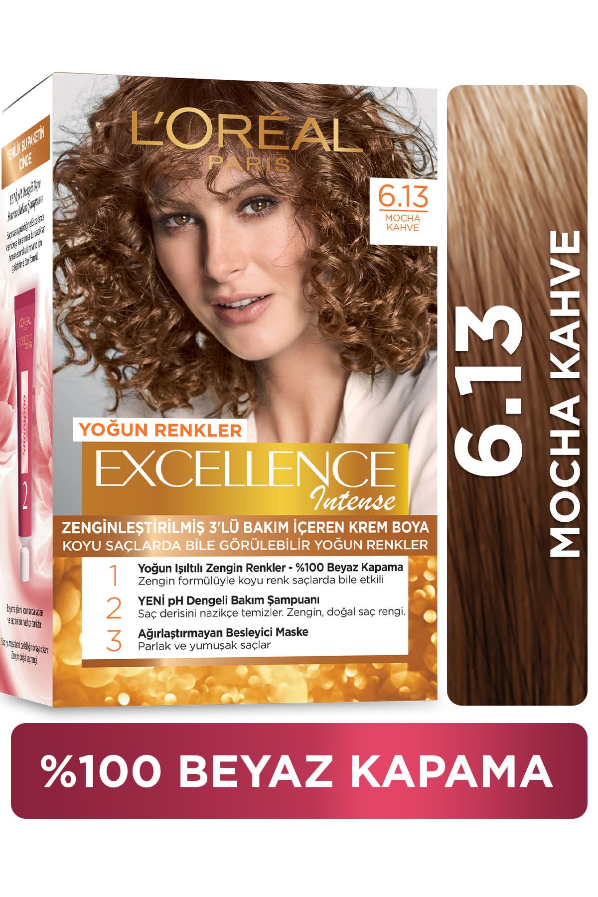 L'Oréal Paris Excellence Intense Saç Boyası  6.13 Mocha Kahve