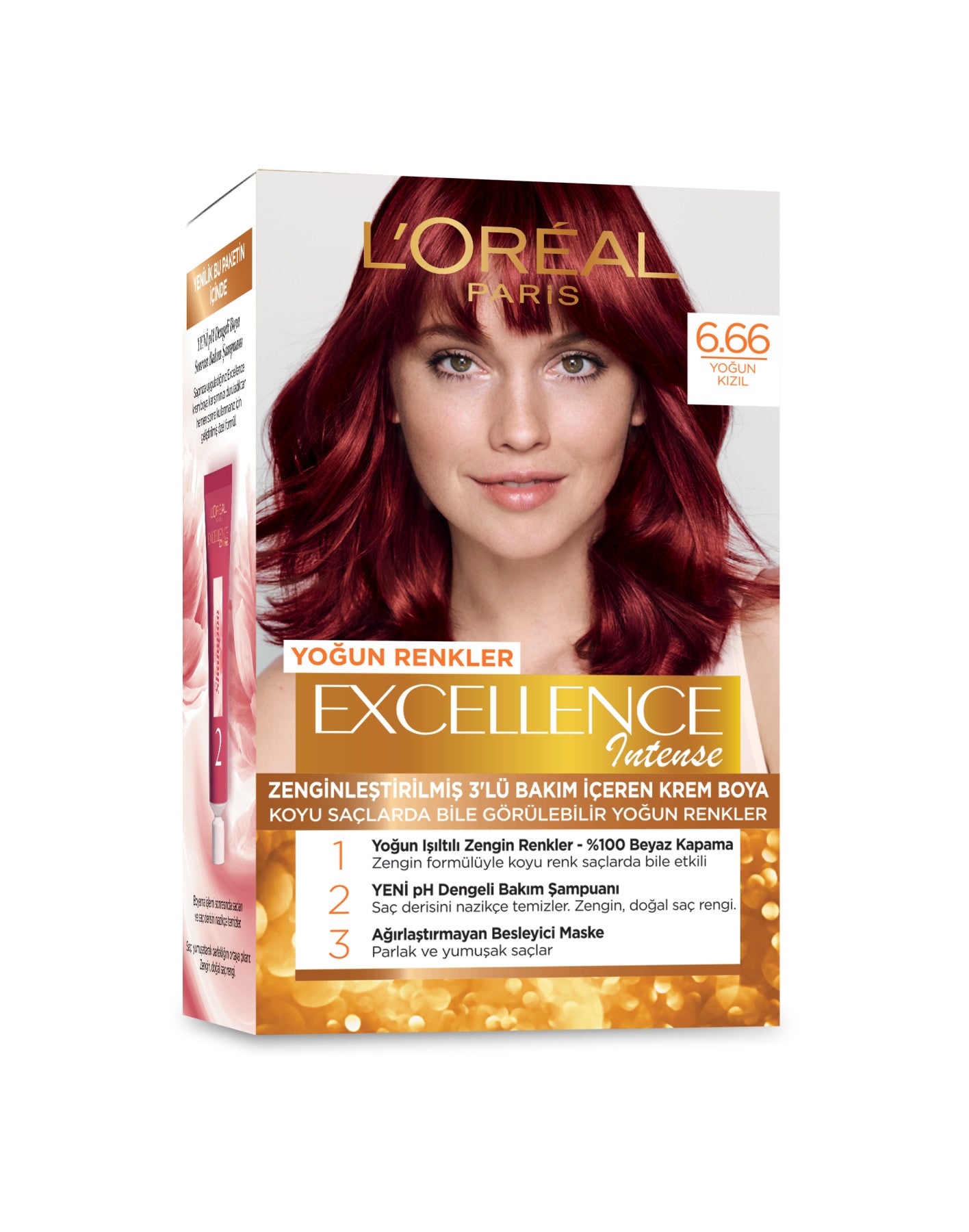 L'Oréal Paris Excellence Intense Saç Boyası - 6.66 Yoğun Kızıl