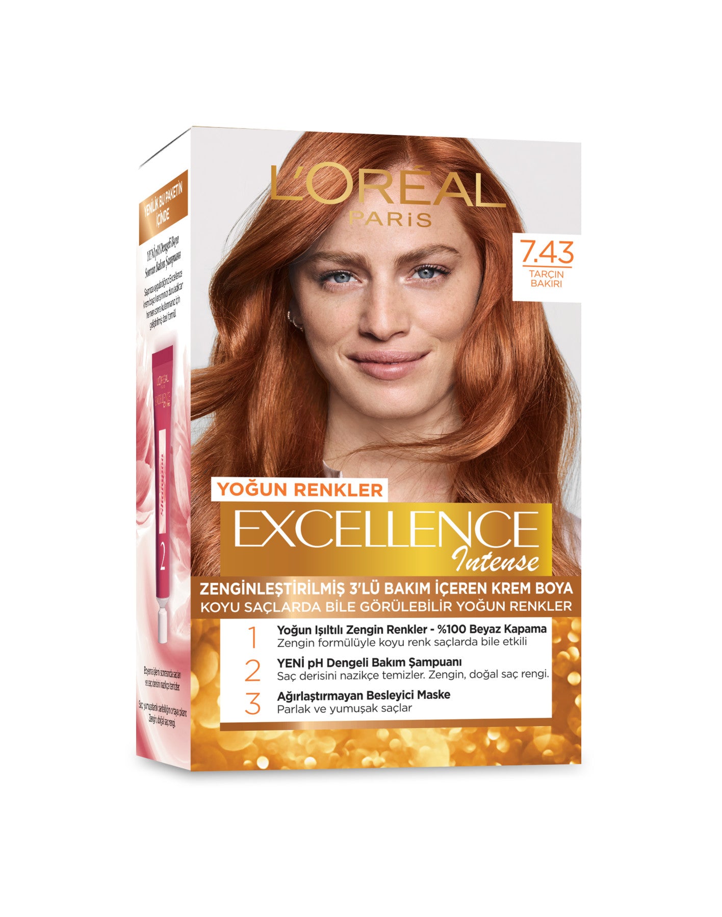 L'Oréal Paris Excellence Intense Saç Boyası - 7.43 Tarçın Bakırı