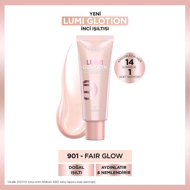 L'Oréal Paris Glotion All-In-One Doğal Işıltı 901 - Fair Glow 40 ml