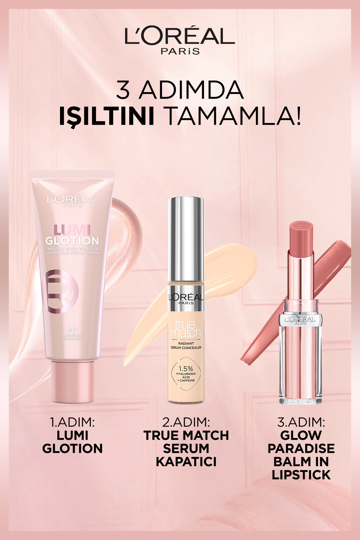 L'Oréal Paris Glotion All-In-One Doğal Işıltı 902 - Light Glow 40 ml