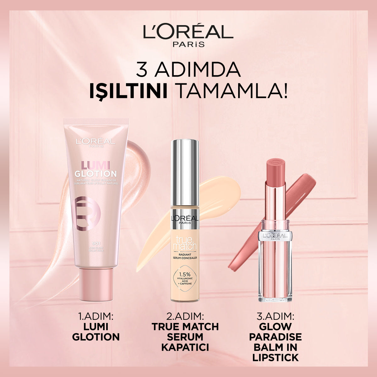 L'Oréal Paris Glotion All-In-One Doğal Işıltı 902 - Light Glow 40 ml
