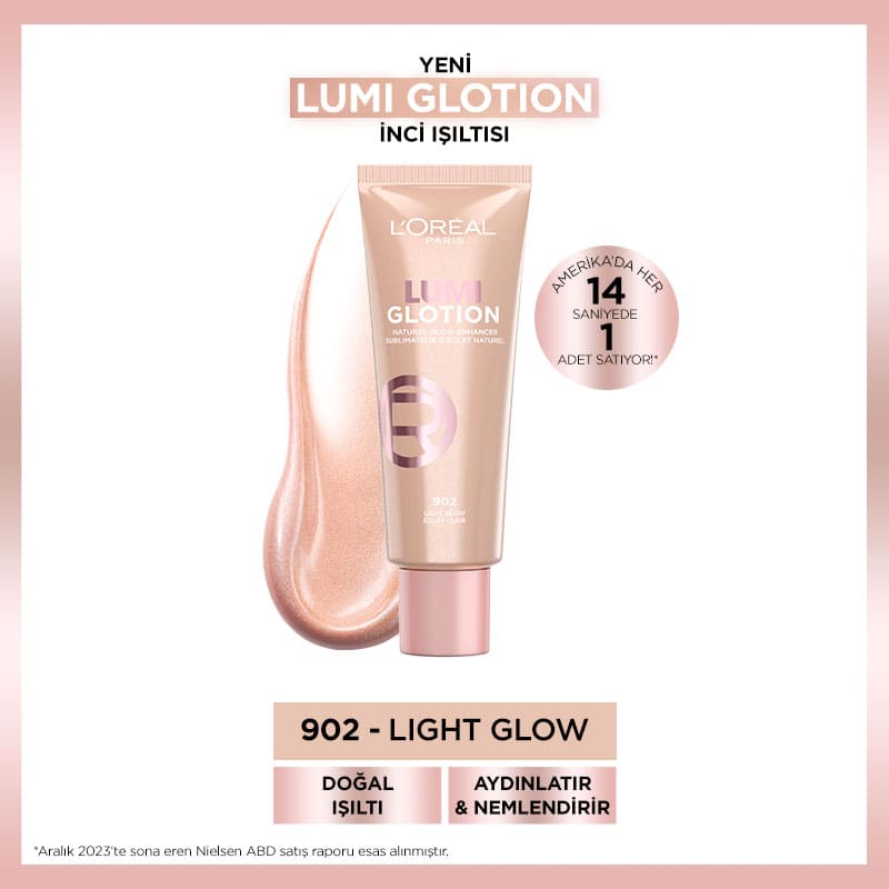 L'Oréal Paris Glotion All-In-One Doğal Işıltı 902 - Light Glow 40 ml