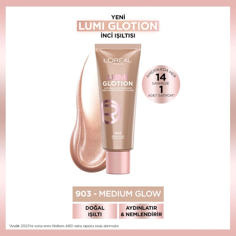 L'Oréal Paris Glotion All-In-One Doğal Işıltı 903 - Medium Glow