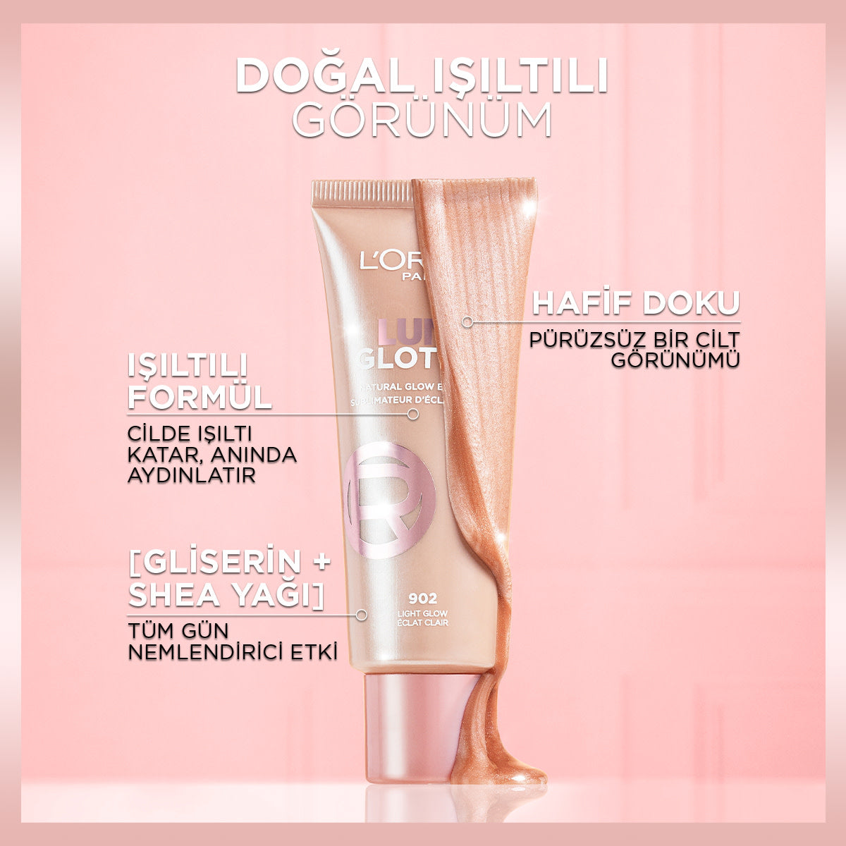 L'Oréal Paris Glotion All-In-One Doğal Işıltı 904 - Deep Glow