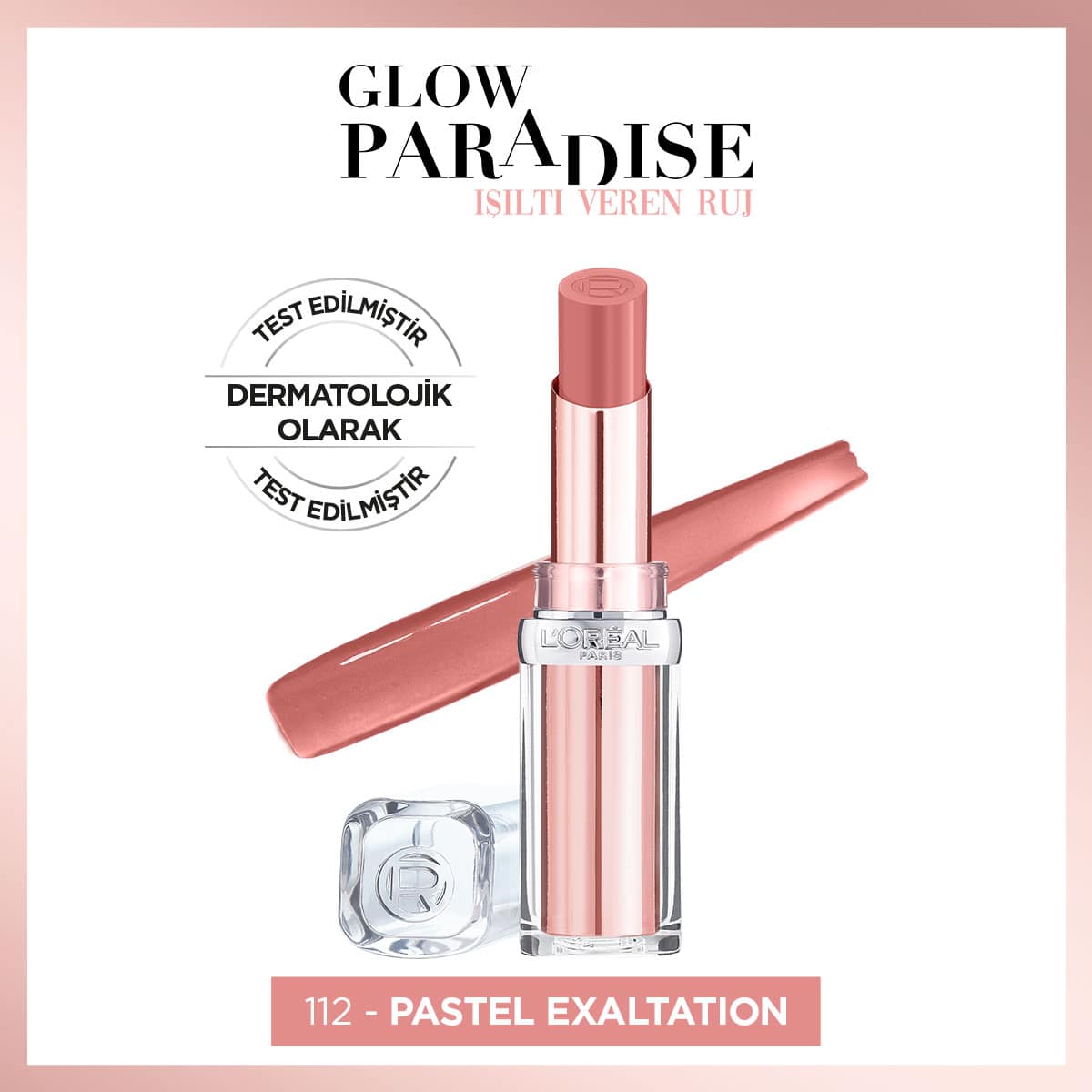 L'Oréal Paris Glow Paradise Balm-in-Lipstick - Işıltı Veren Ruj 112 Pastel Exaltation