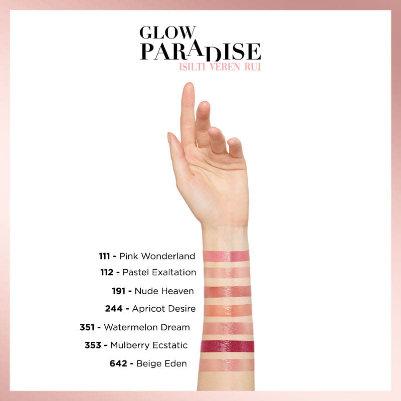 L'Oréal Paris Glow Paradise Balm-in-Lipstick - Işıltı Veren Ruj 191 Nude Heaven