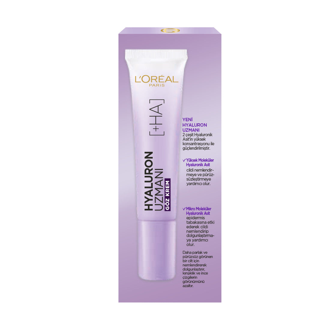 L'Oréal Paris Hyaluron Uzmanı Cilt Dolgunlaştıran Nemlendirici Krem Göz
