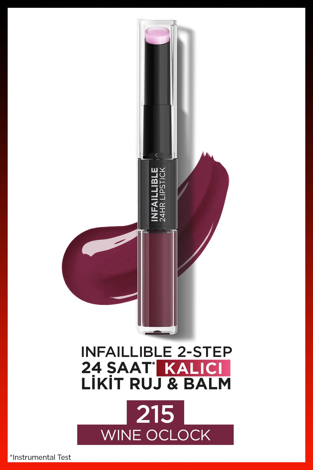 L'Oréal Paris Infaillible 2-Step 24 Saat Kalıcı Likit Ruj & Balm - 215 Wine Oclock