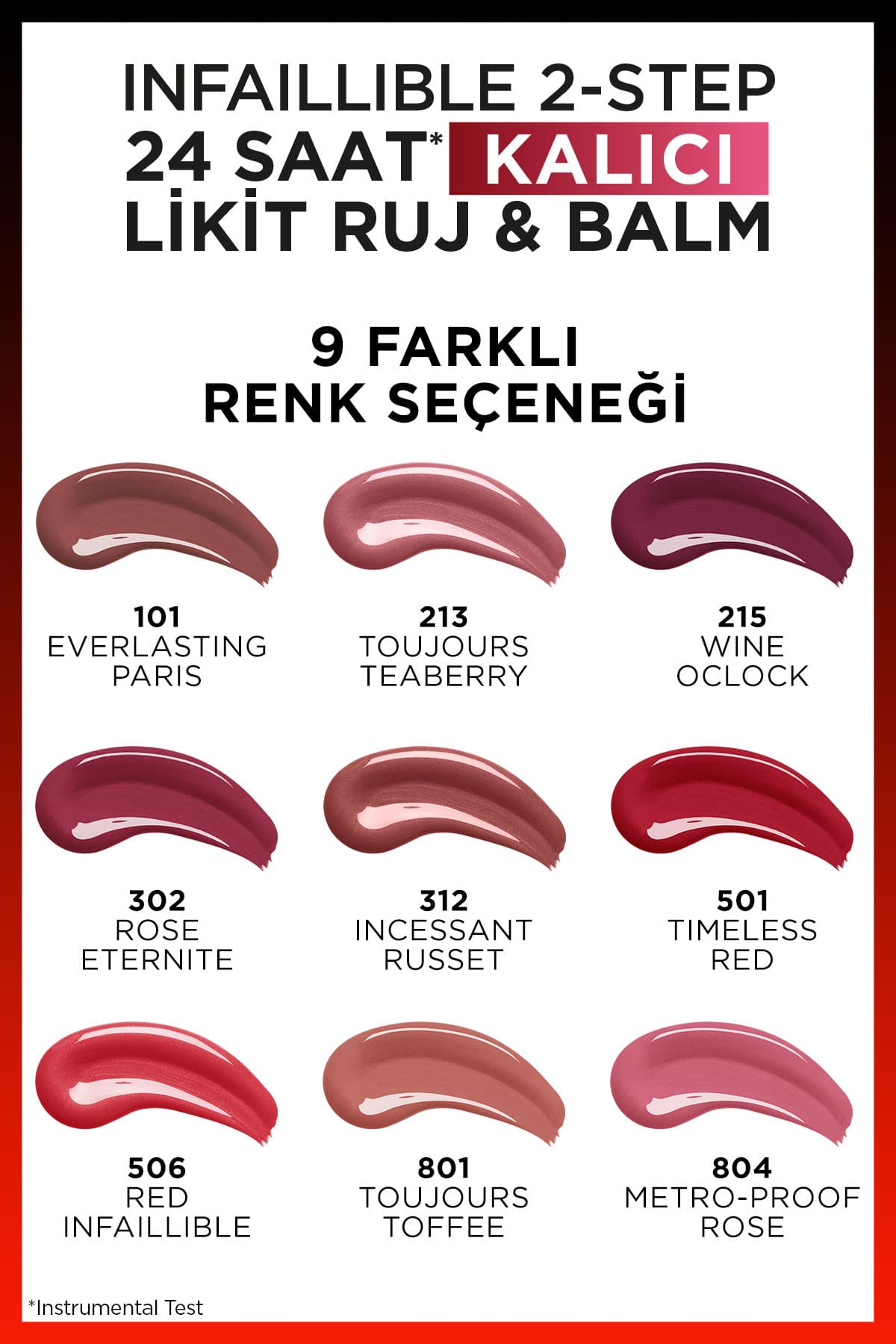 L'Oréal Paris Infaillible 2-Step 24 Saat Kalıcı Likit Ruj & Balm - 215 Wine Oclock