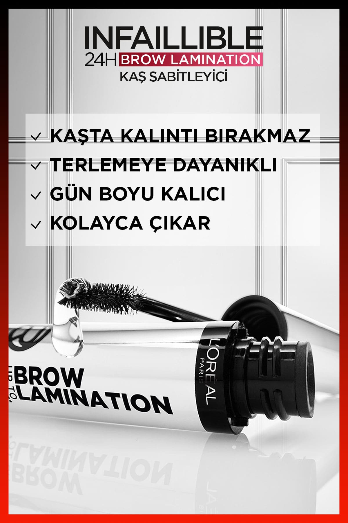 L'Oréal Paris Infaillible 24H Brow Lamination Şeffaf Kaş Sabitleyici
