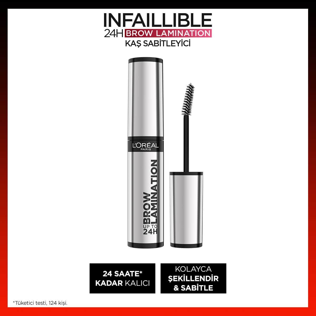 L'Oréal Paris Infaillible 24H Brow Lamination Şeffaf Kaş Sabitleyici