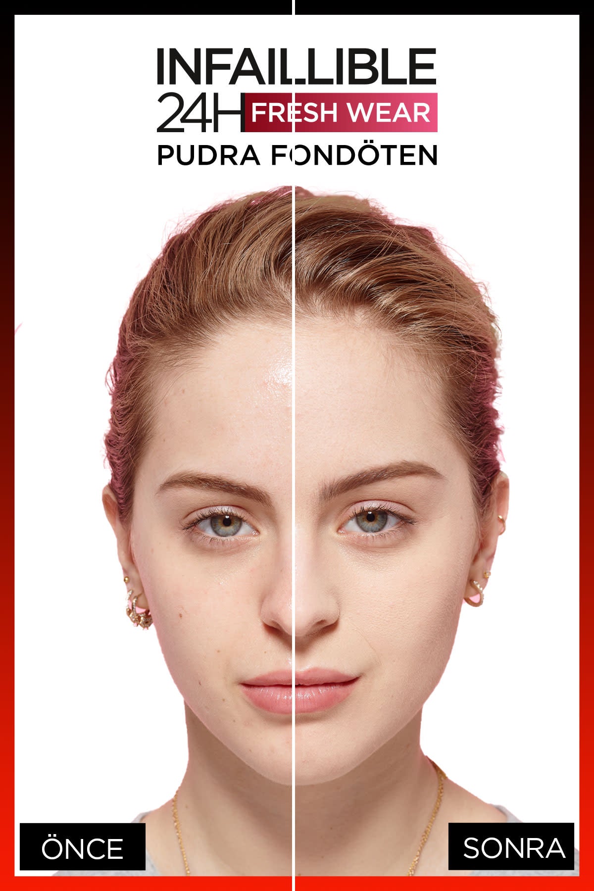 L'Oréal Paris Infaillible 24H Fresh Wear Pudra Fondöten 180 Rose Sand