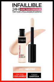L'Oréal Paris Infaillible 24H Tüm Yüze Uygulanabilir Kapatıcı - 322 NEUTRE