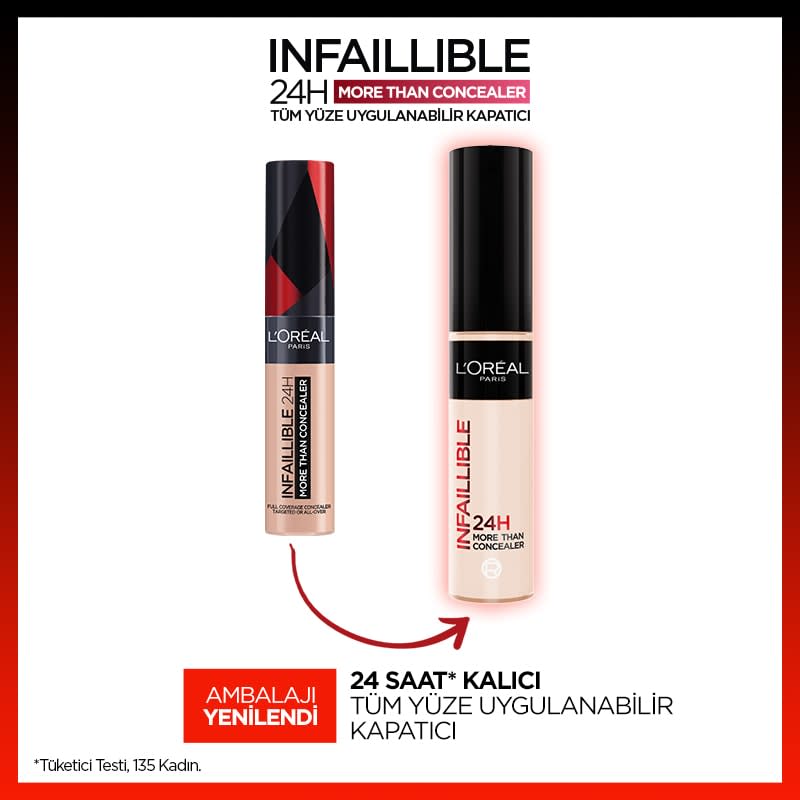 L'Oréal Paris Infaillible 24H Tüm Yüze Uygulanabilir Kapatıcı - 322 NEUTRE