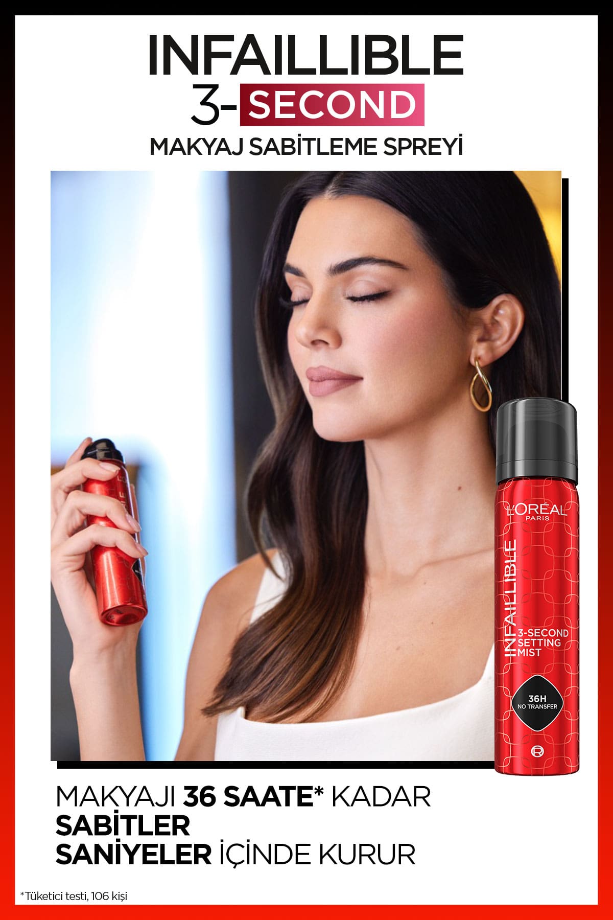 L'Oréal Paris Infaillible 3-Second Makyaj Sabitleme Spreyi