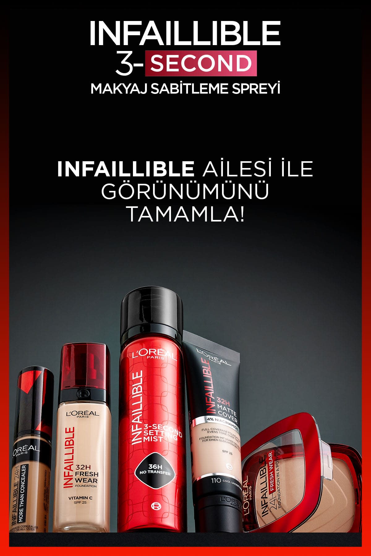 L'Oréal Paris Infaillible 3-Second Makyaj Sabitleme Spreyi
