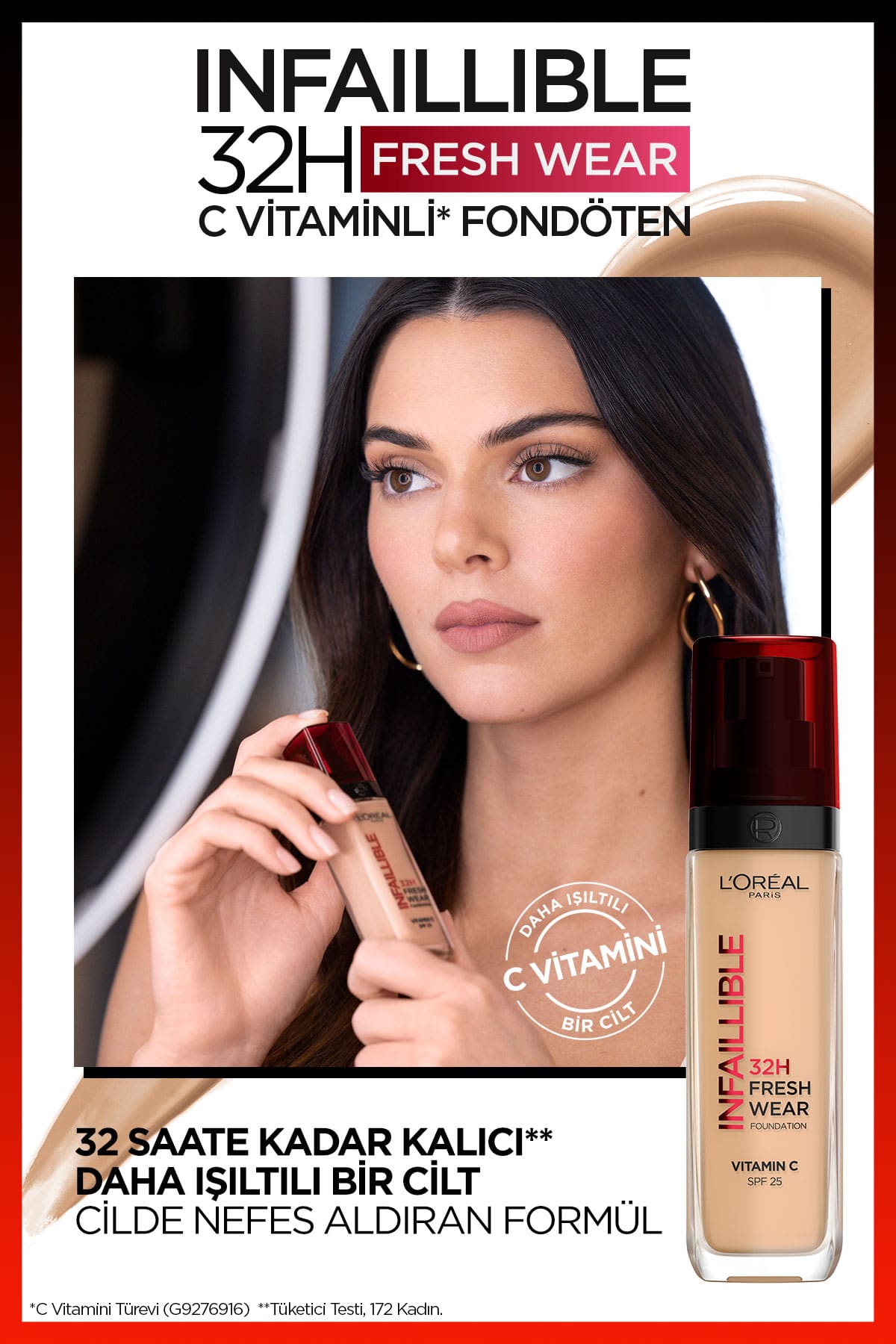 L'Oréal Paris Infaillible 32H Fresh Wear C Vitaminli Fondöten - 120 Golden Vanilla