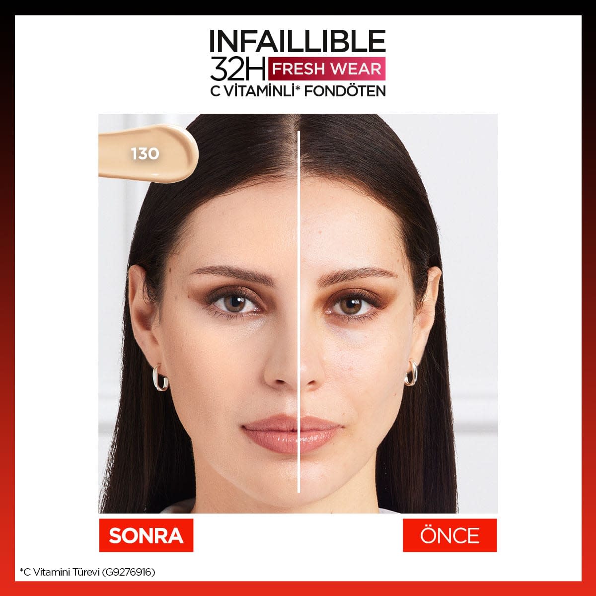 L'Oréal Paris Infaillible 32H Fresh Wear C Vitaminli Fondöten - 130 True Beige