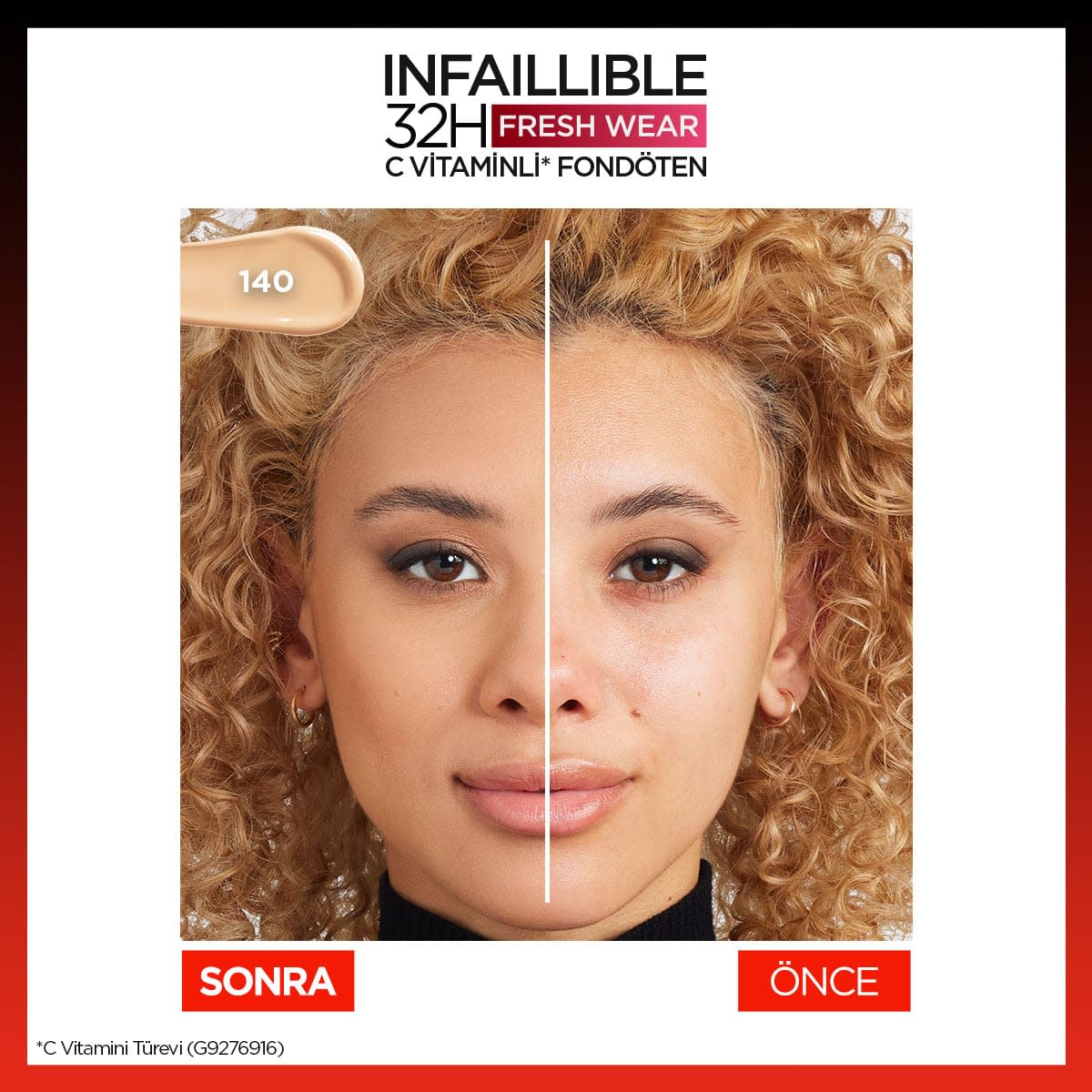 L'Oréal Paris Infaillible 32H Fresh Wear C Vitaminli Fondöten - 140 Golden Beige