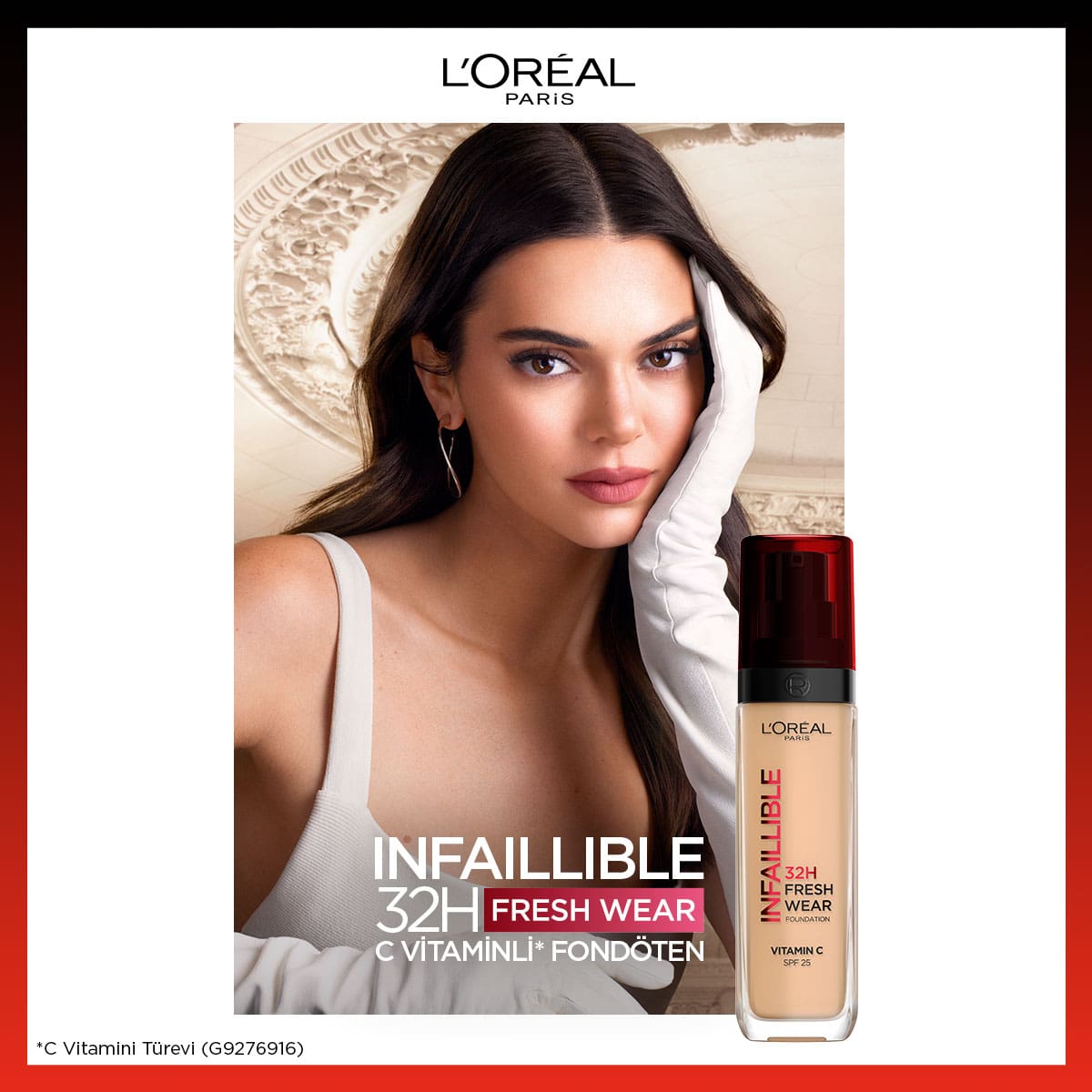 L'Oréal Paris Infaillible 32H Fresh Wear C Vitaminli Fondöten - 140 Golden Beige