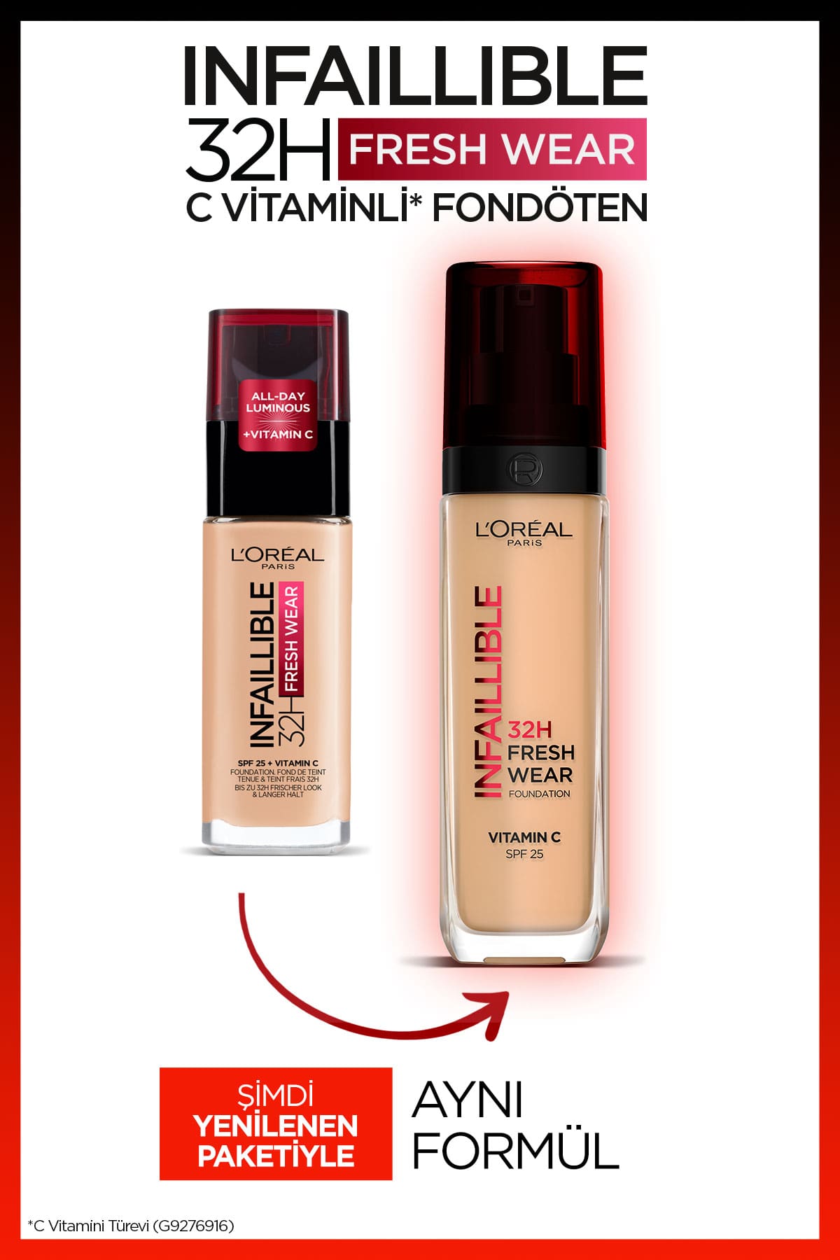 L'Oréal Paris Infaillible 32H Fresh Wear C Vitaminli Fondöten - 220 Sand