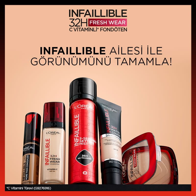 L'Oréal Paris Infaillible 32H Fresh Wear C Vitaminli Fondöten - 220 Sand