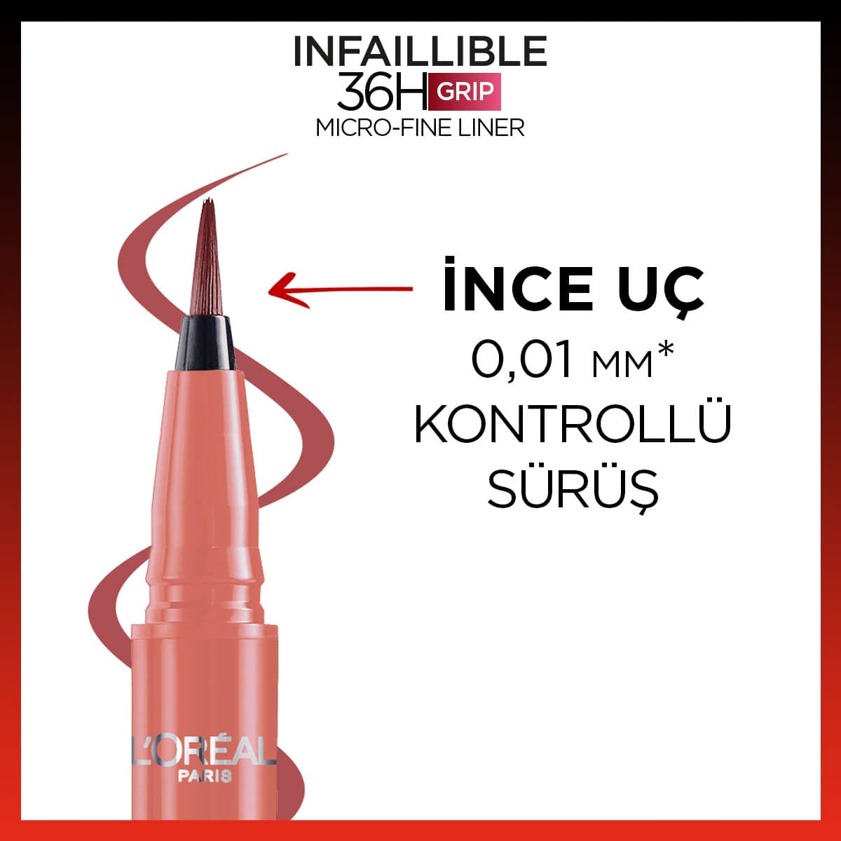 L'Oréal Paris Infaillible 36H Grip Micro Fine Eyeliner 03 Ancient Rose