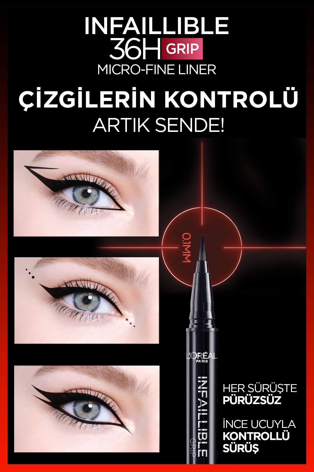L'Oréal Paris Infaillible 36H Grip Micro Fine Eyeliner 05 Sage Green