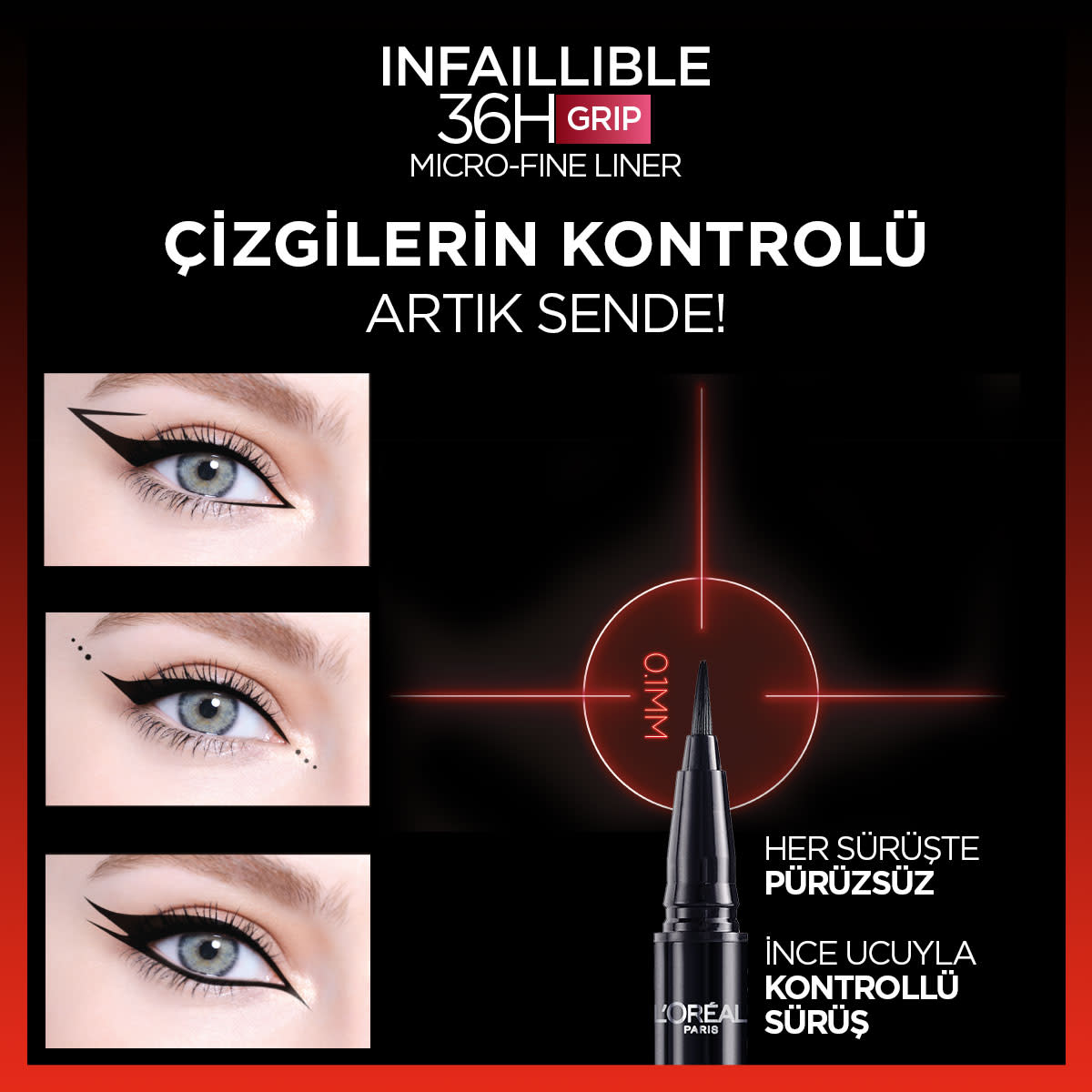 L'Oréal Paris Infaillible 36H Grip Micro Fine Eyeliner 05 Sage Green