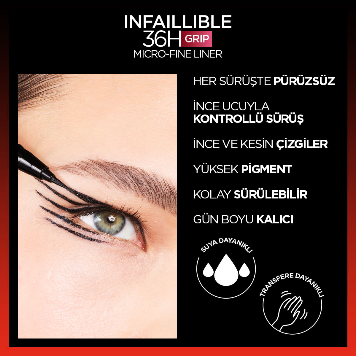 L'Oréal Paris Infaillible 36H Grip Micro Fine Eyeliner 05 Sage Green
