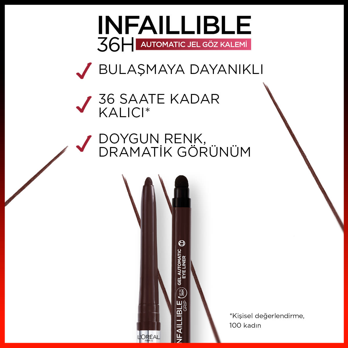 L'Oréal Paris Infaillible Automatic Jel Göz Kalemi - Kahverengi