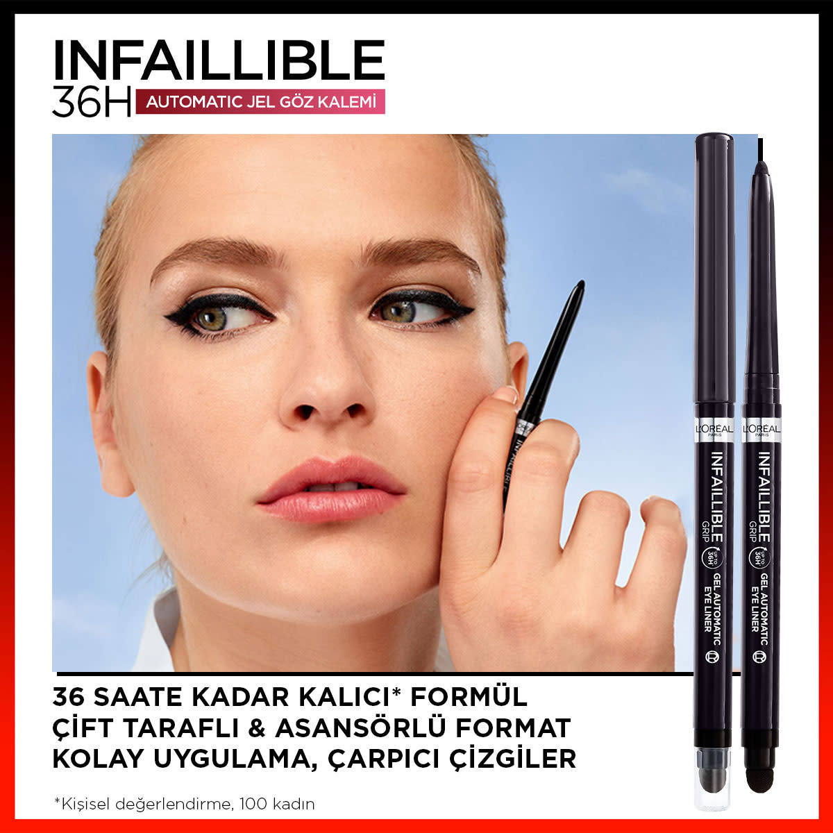 L'Oréal Paris Infaillible Automatic Jel Göz Kalemi - Mat Siyah