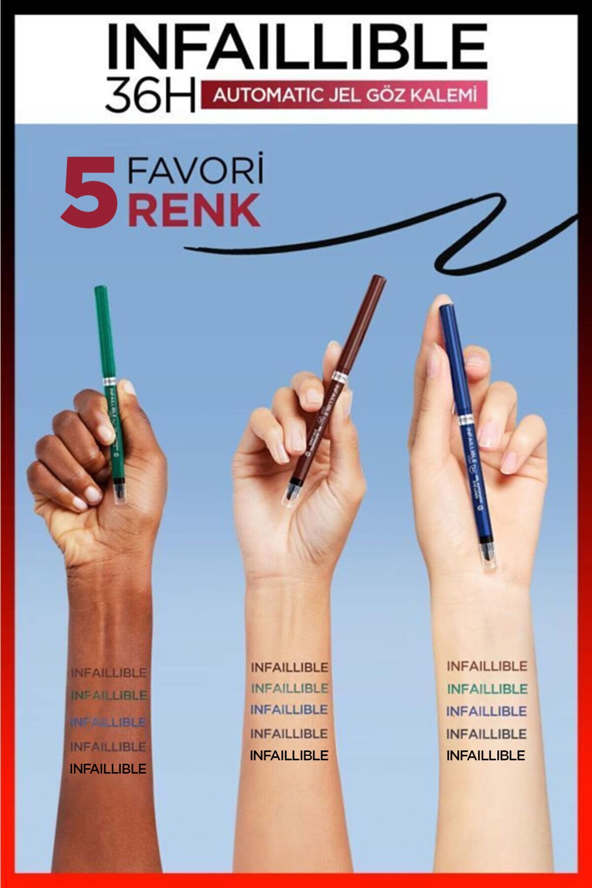 L'Oréal Paris Infaillible Automatic Jel Göz Kalemi - Mavi