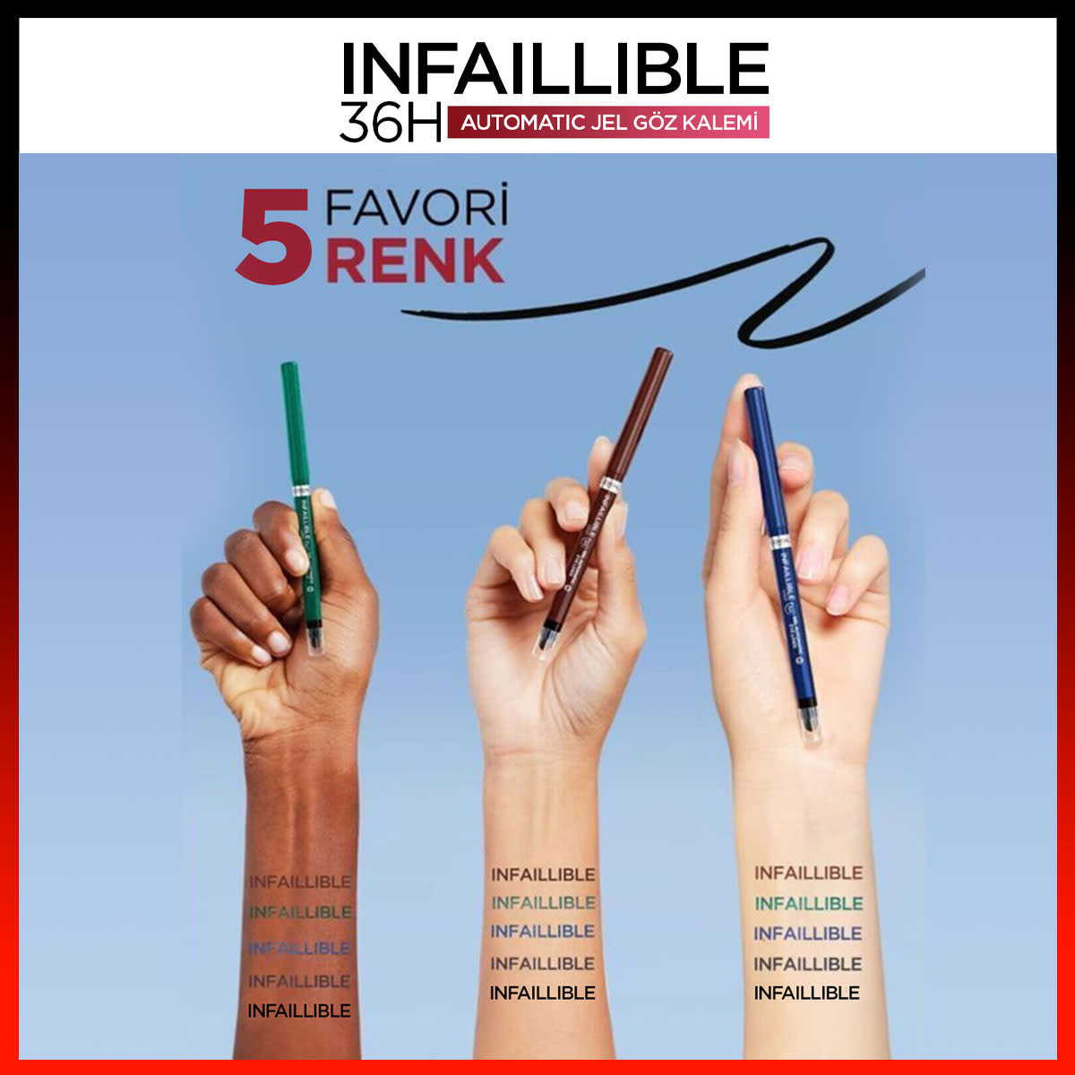 L'Oréal Paris Infaillible Automatic Jel Göz Kalemi - Mavi