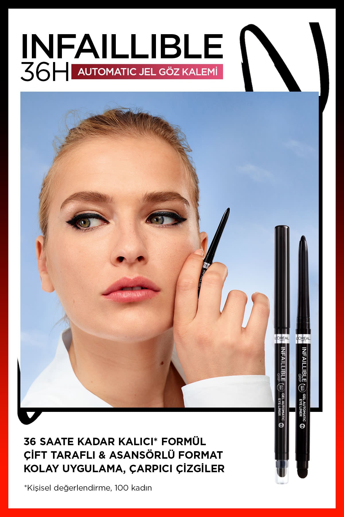 L'Oréal Paris Infaillible Automatic Jel Göz Kalemi - Yoğun Siyah