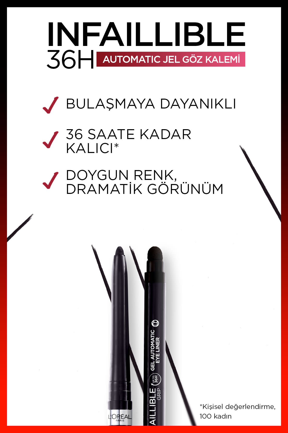 L'Oréal Paris Infaillible Automatic Jel Göz Kalemi - Yoğun Siyah
