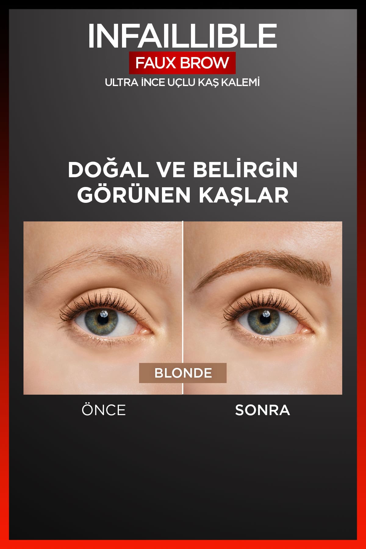 L'Oréal Paris Infaillible Faux Brow Ultra İnce Uçlu Kaş Kalemi - Blonde