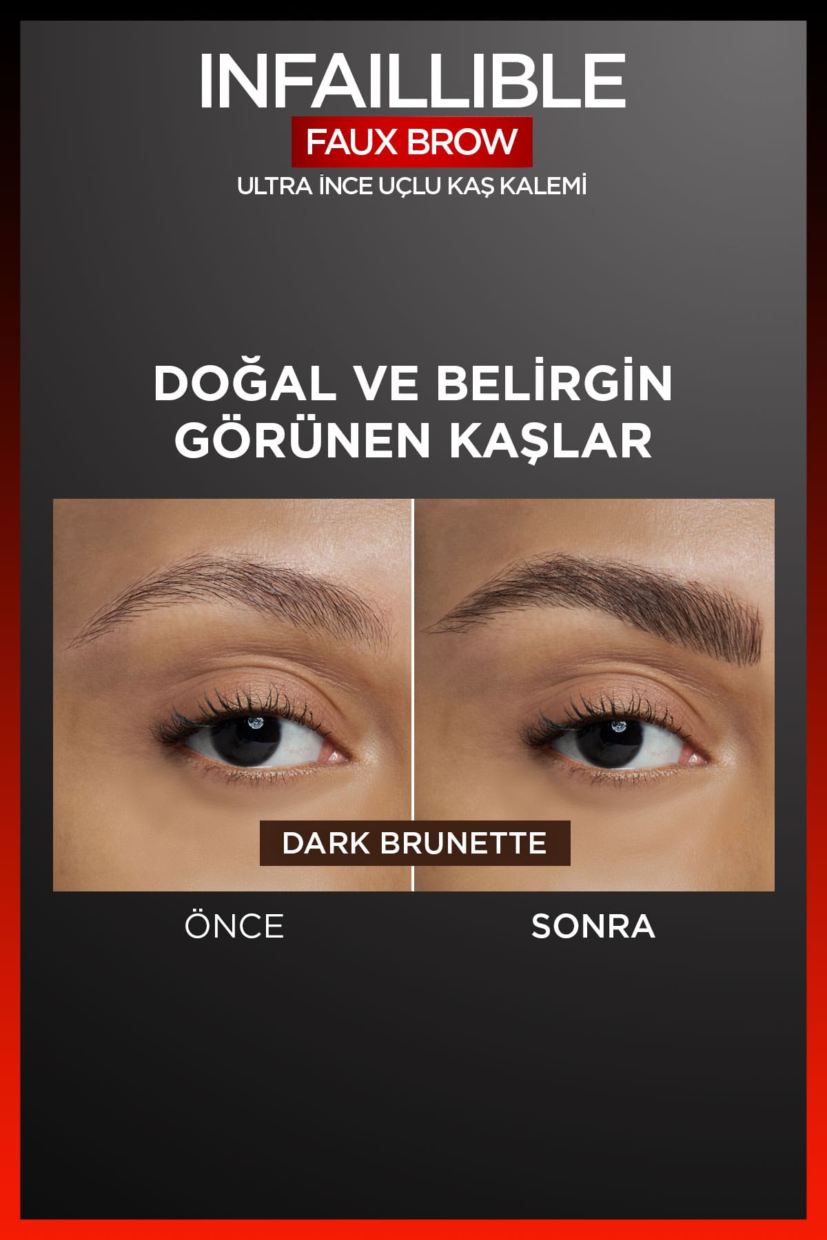L'Oréal Paris Infaillible Faux Brow Ultra İnce Uçlu Kaş Kalemi - Dark Brunette