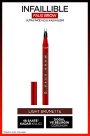 L'Oréal Paris Infaillible Faux Brow Ultra İnce Uçlu Kaş Kalemi - Light Brunette