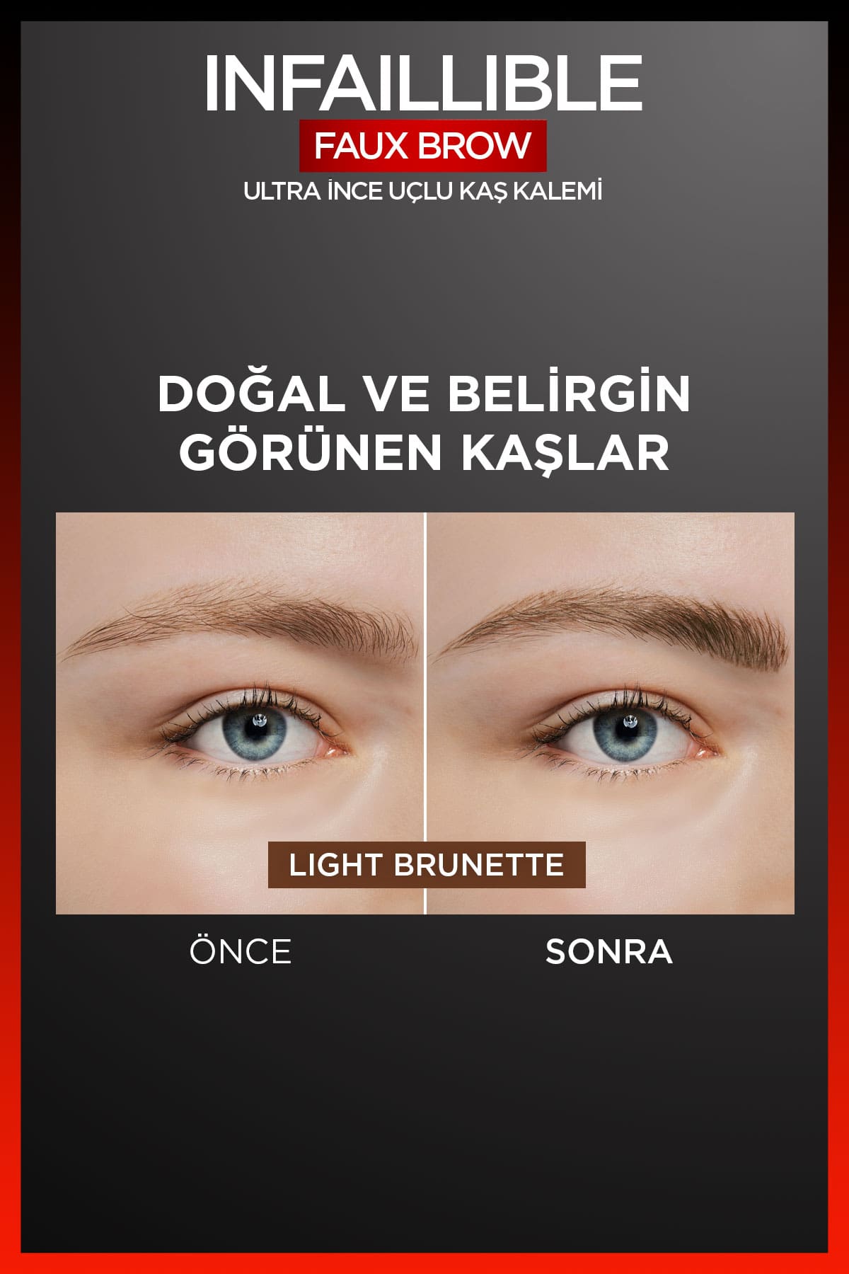 L'Oréal Paris Infaillible Faux Brow Ultra İnce Uçlu Kaş Kalemi - Light Brunette