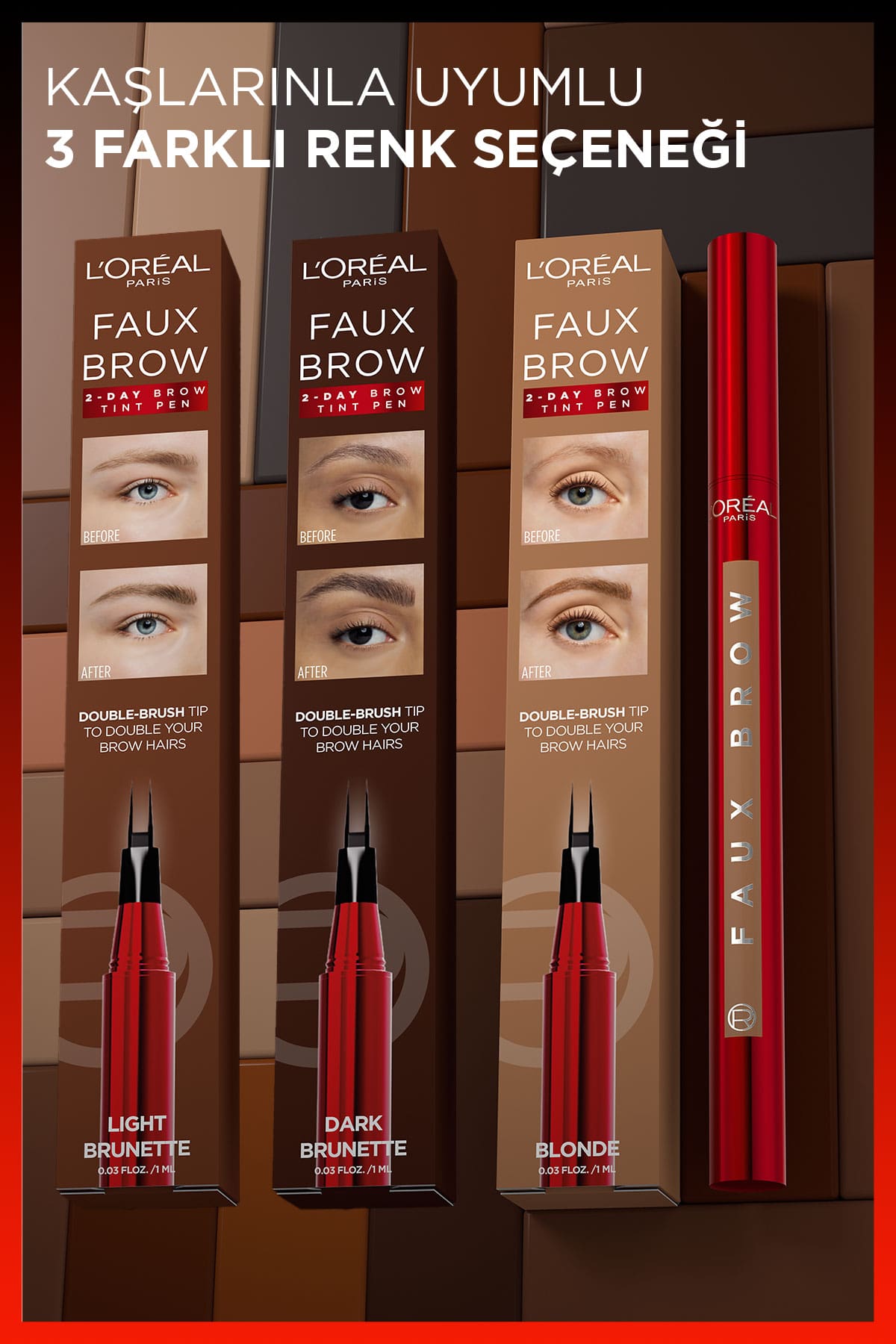 L'Oréal Paris Infaillible Faux Brow Ultra İnce Uçlu Kaş Kalemi - Light Brunette