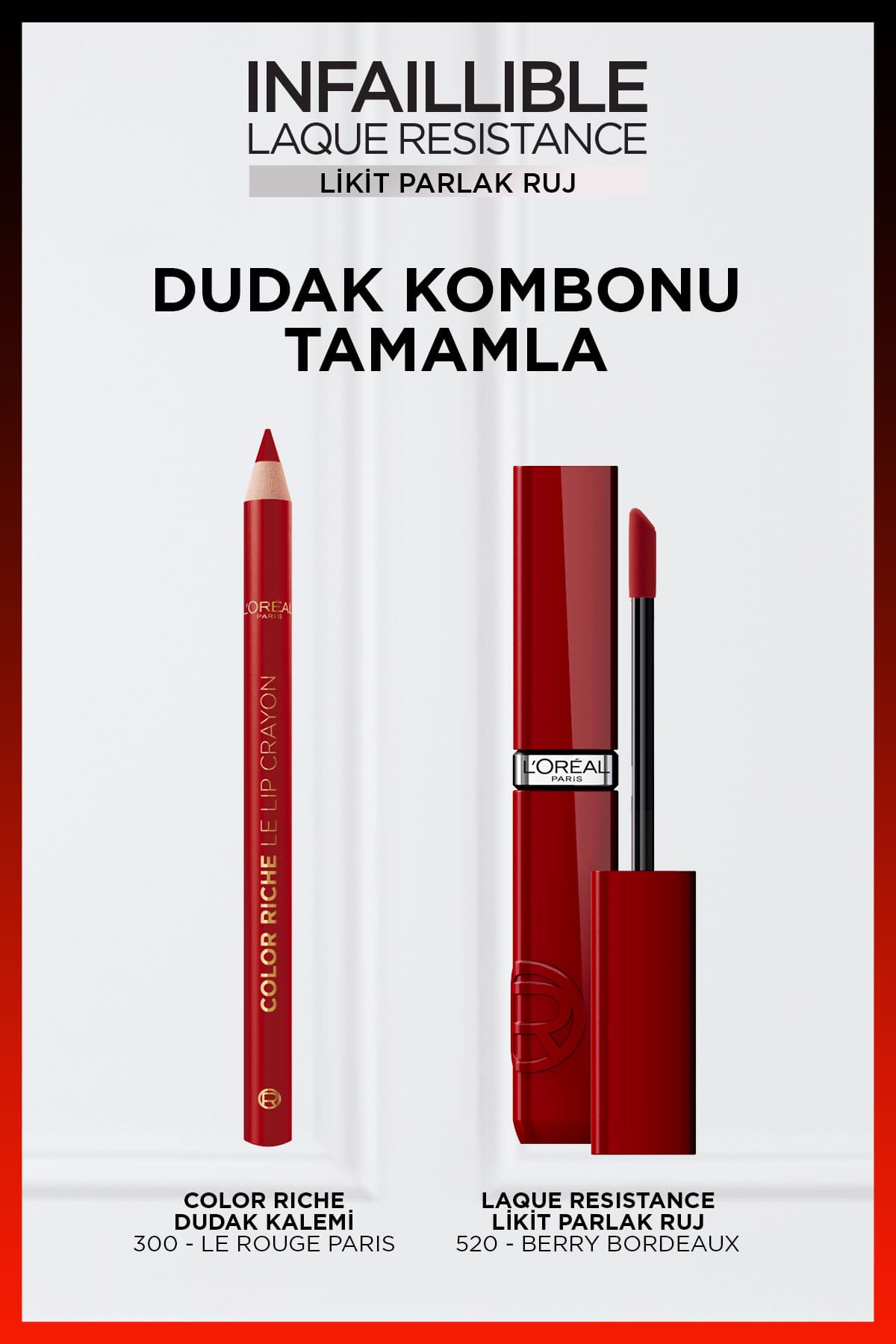L'Oréal Paris Infaillible Laque Resistance Likit Parlak Ruj - 520 Berry Bordeaux
