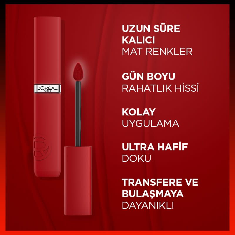 L'Oréal Paris Infaillible Matte Resistance Likit Mat Ruj - 420 Le Rouge Paris