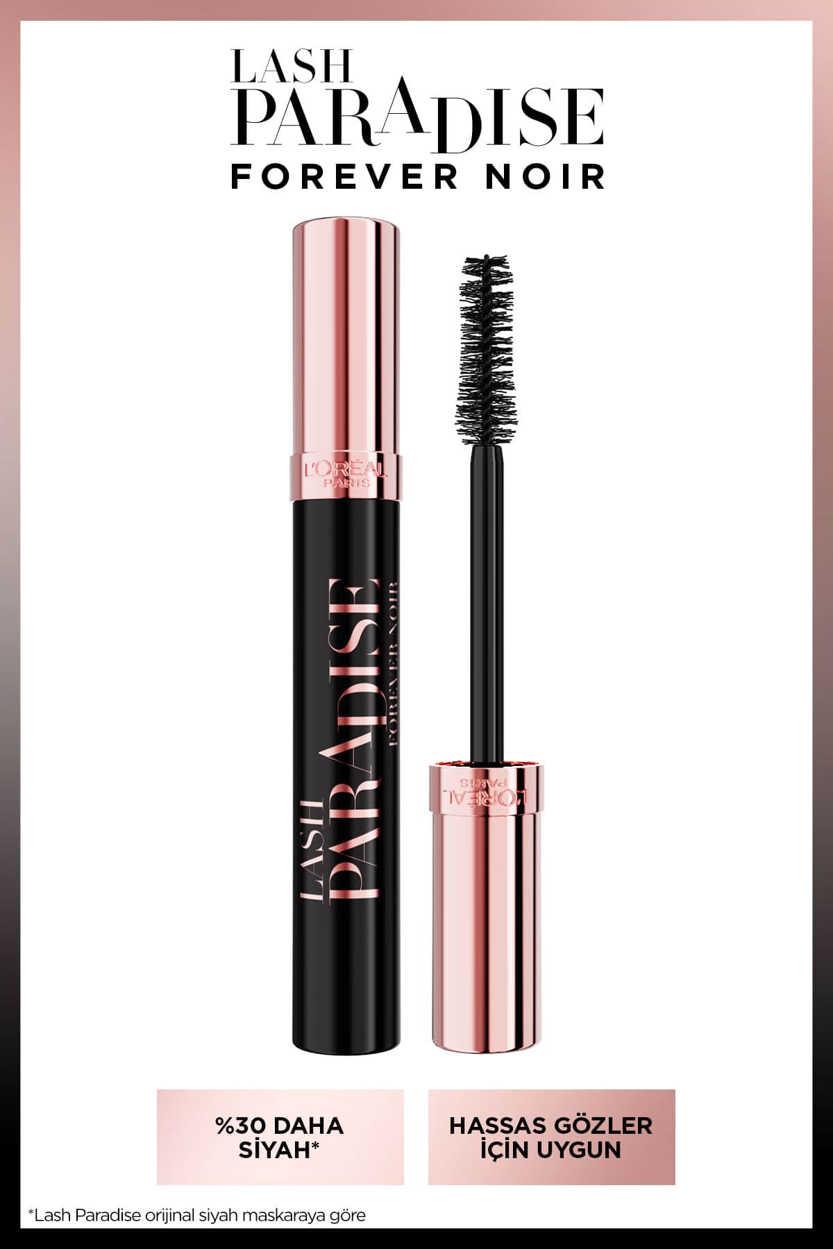L'Oréal Paris Lash Paradise Forever Noir Maskara