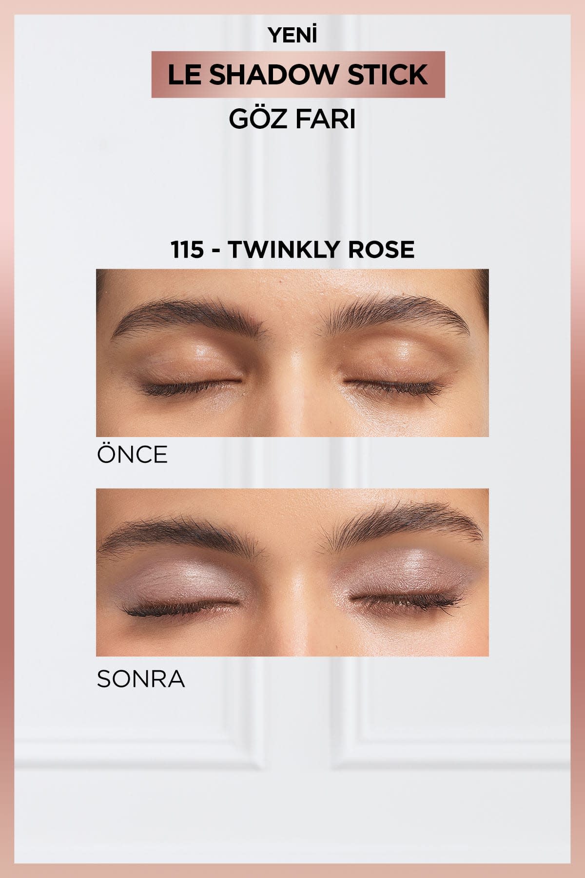 L'Oréal Paris Le Shadow Stick Göz Farı - 115 Twinkly Rose