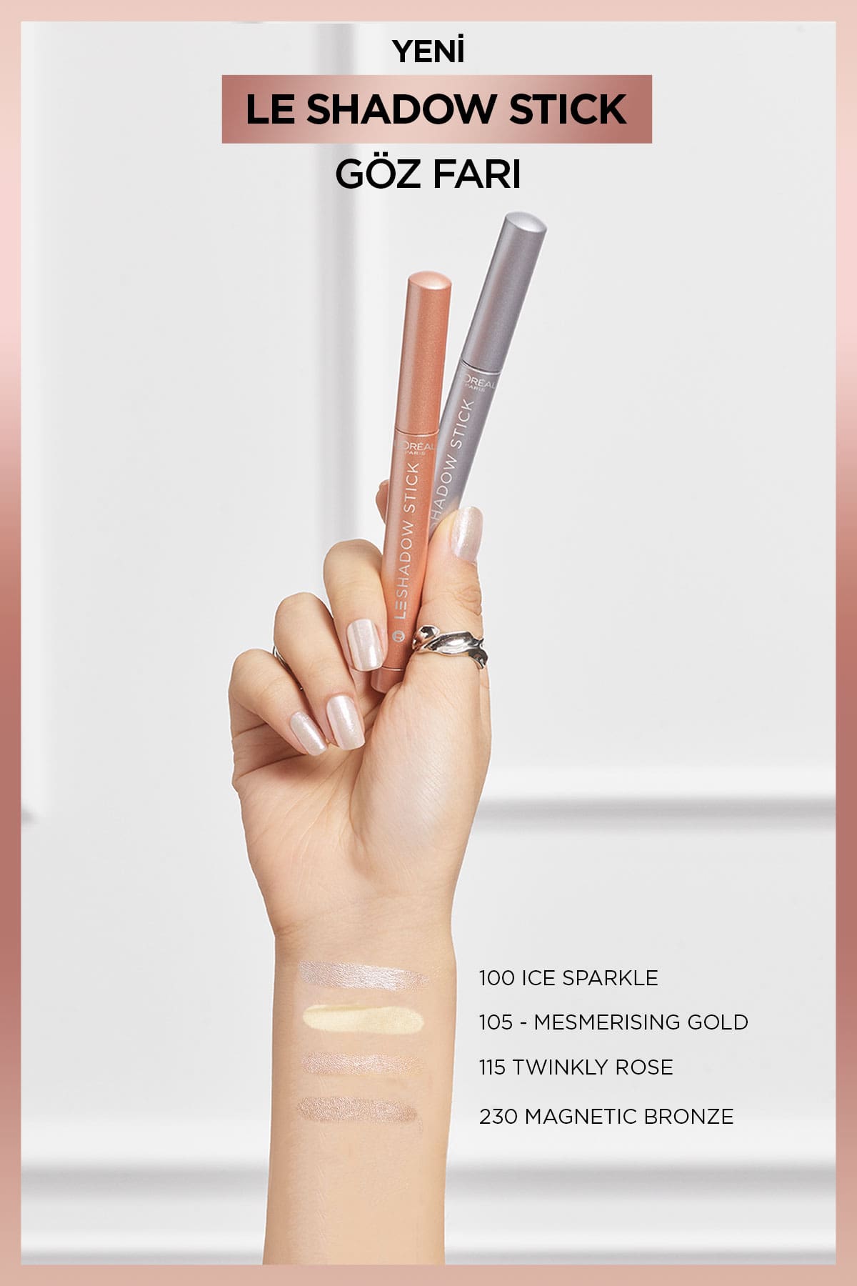 L'Oréal Paris Le Shadow Stick Göz Farı - 115 Twinkly Rose