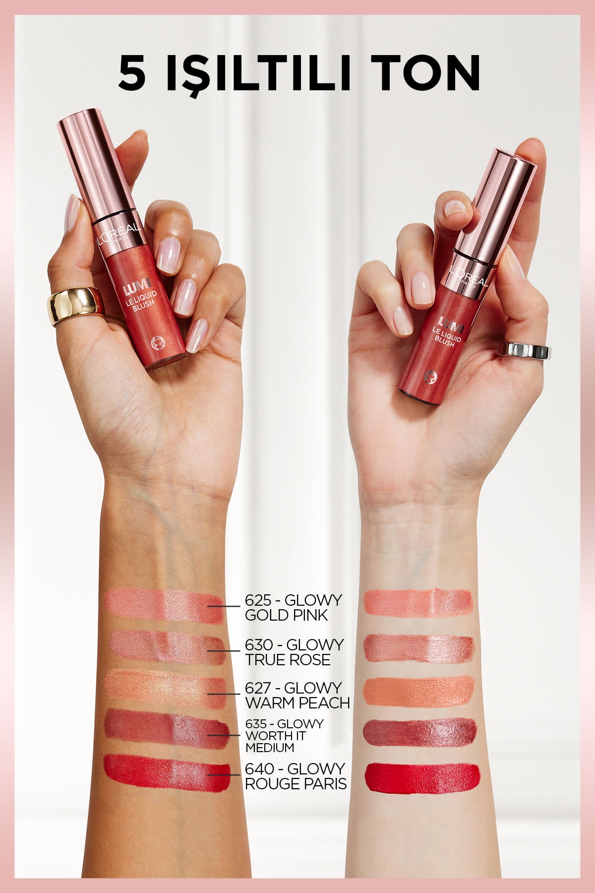 L’Oréal Paris Lumi Blush Likit Allık - 625 Glowy Gold Pink