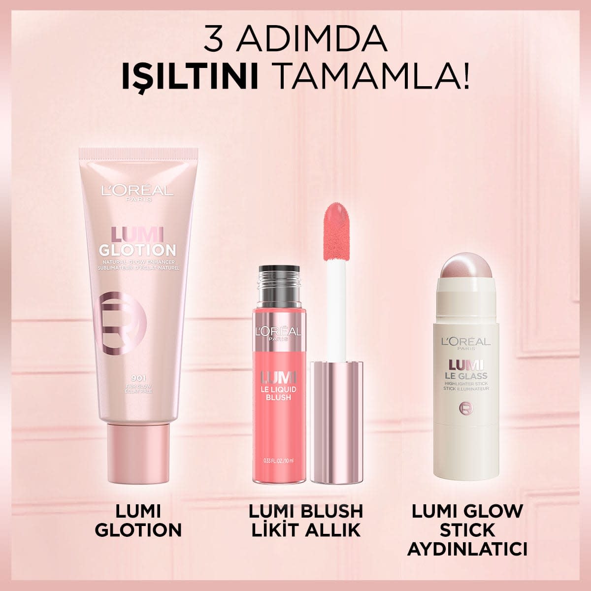 L’Oréal Paris Lumi Blush Likit Allık - 625 Glowy Gold Pink